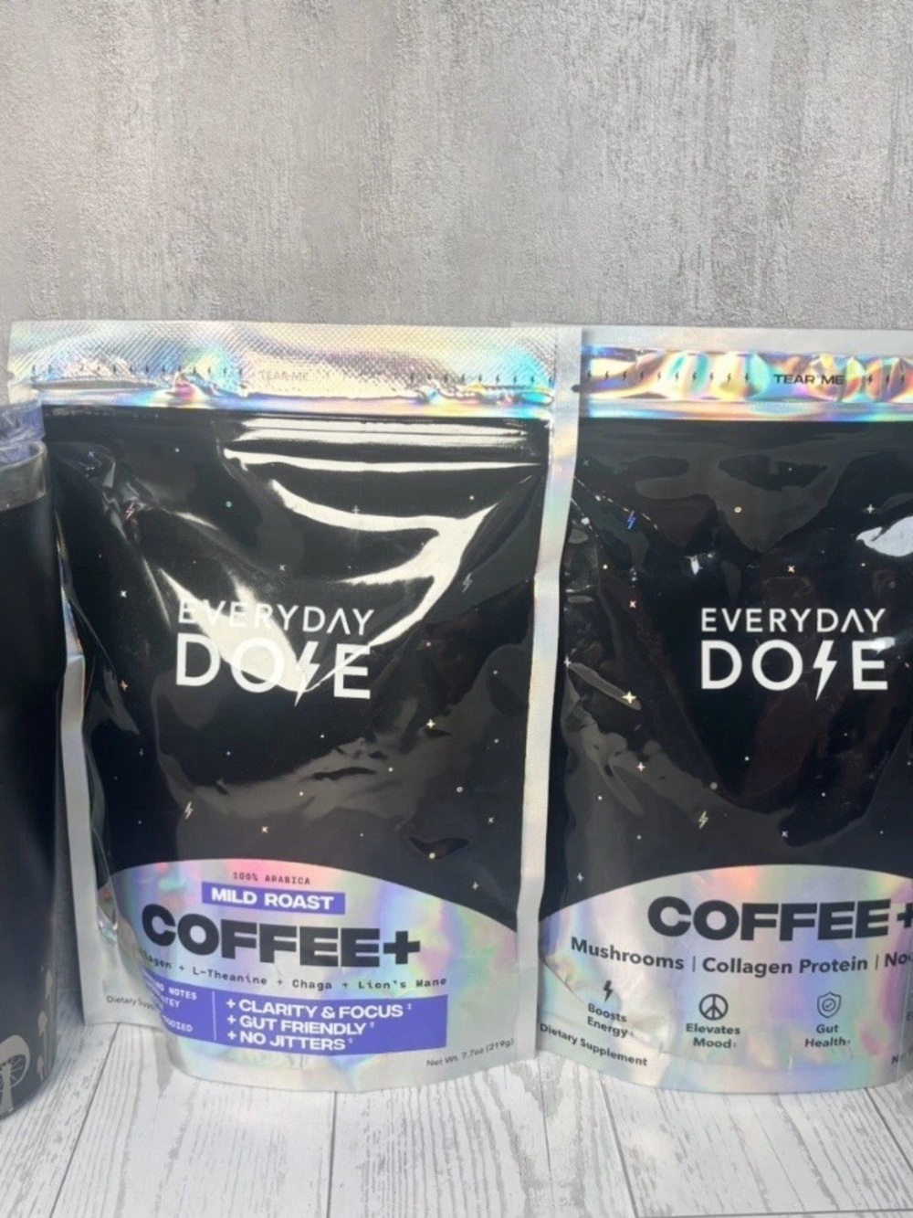 Lot of 5 Everyday Dose Items: 2 Mushroom Coffees, 1 Frother, 1 Tumbler, 1 Magnet - Picture 6 of 10